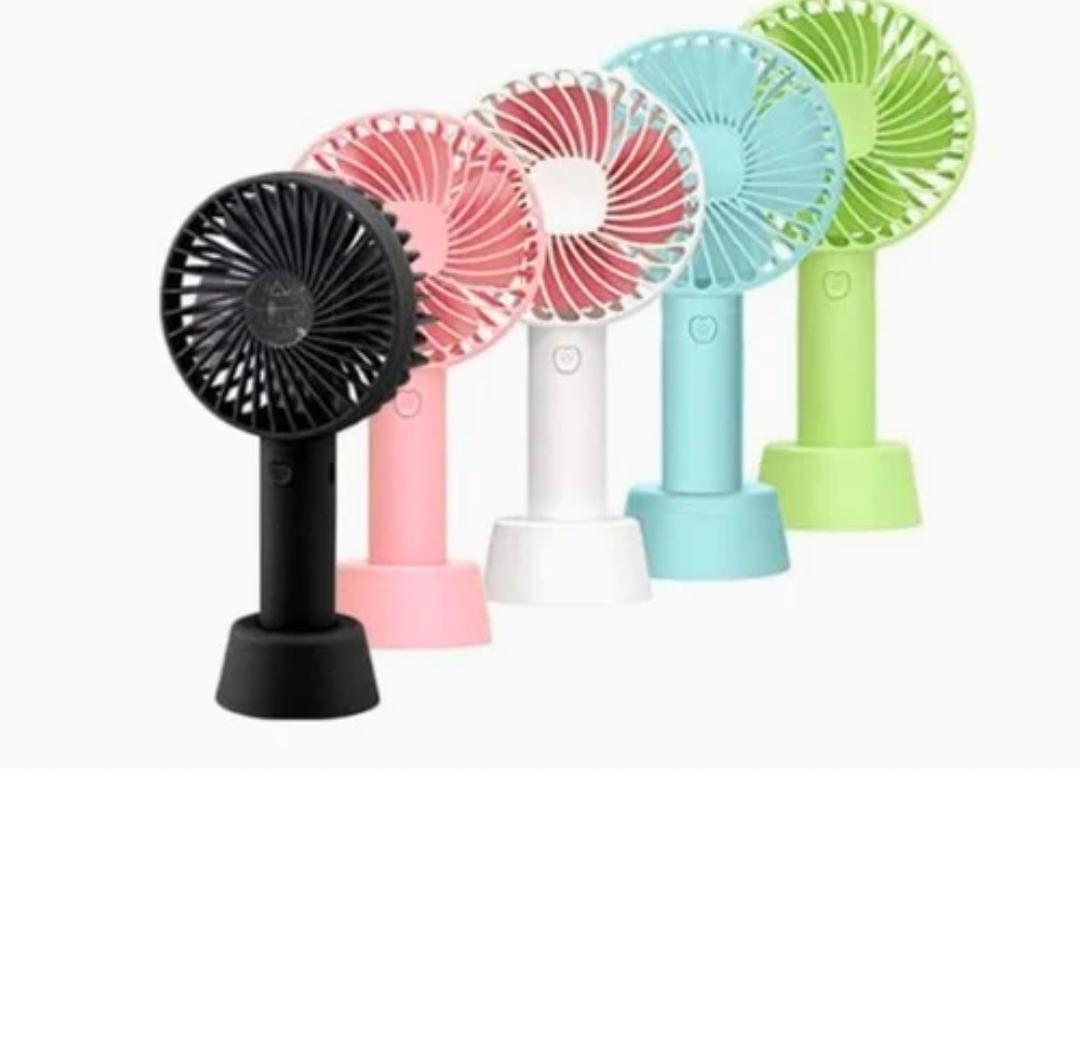 Portable USB Rechargeable Fan | Handheld 3 Speed Strong Wind Electric Small