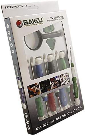 Baku 11 Pcs BK- 8600 Stainless Steel Precision Screwdriver Tool Kit Set