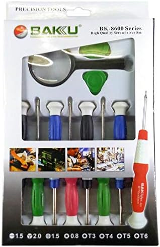 Baku 11 Pcs BK- 8600 Stainless Steel Precision Screwdriver Tool Kit Set