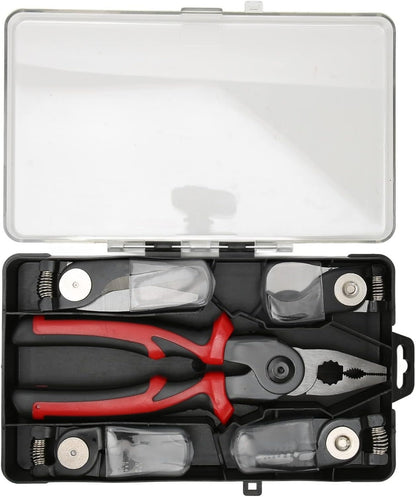 5 in 1 Portable Tool Steel Wire Cutters, 5 Replaceable Heads, Anti