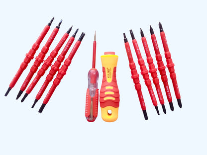 23 in 1 Insulated Screwdriver Set Slotted Screwdriver Bits Kit With Tester