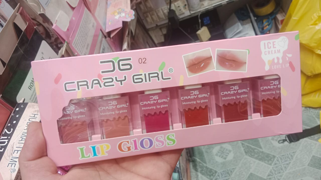 Pack of 06 - Crazy Girl Ice Cream Matte Lipgloss |