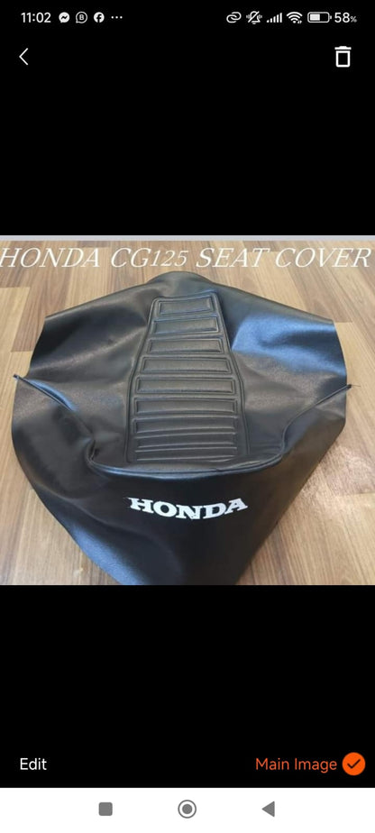 Motor Bike Comfortable Seat Cover Black For CG 125 Bike | Best