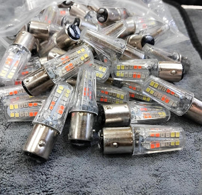 Pack of 2 Headlight &amp; Backlight Bulb | Yellow/White Beam +