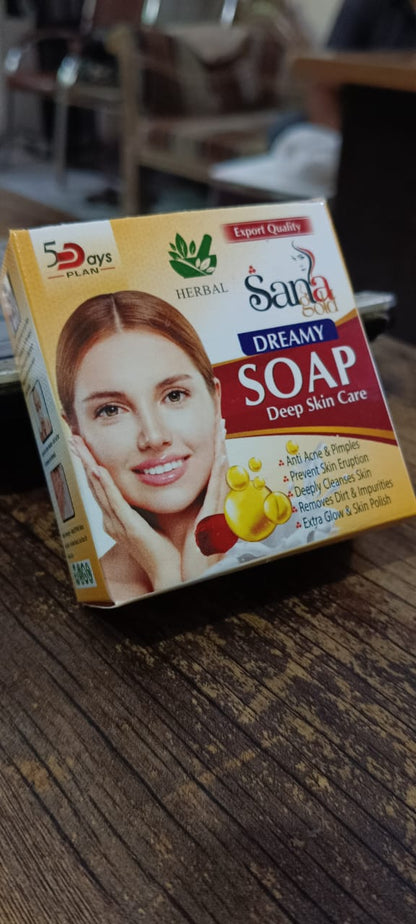 Pack of 07 - Sana Gold Magic Soap | Powerful Herbal Formula