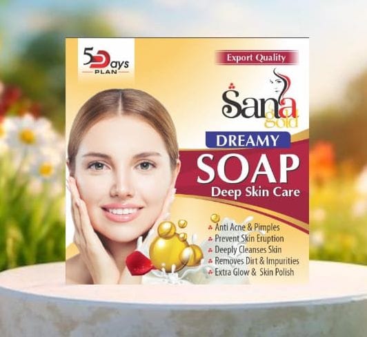 Pack of 07 - Sana Gold Magic Soap | Powerful Herbal Formula