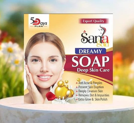 Pack of 07 - Sana Gold Magic Soap | Powerful Herbal Formula