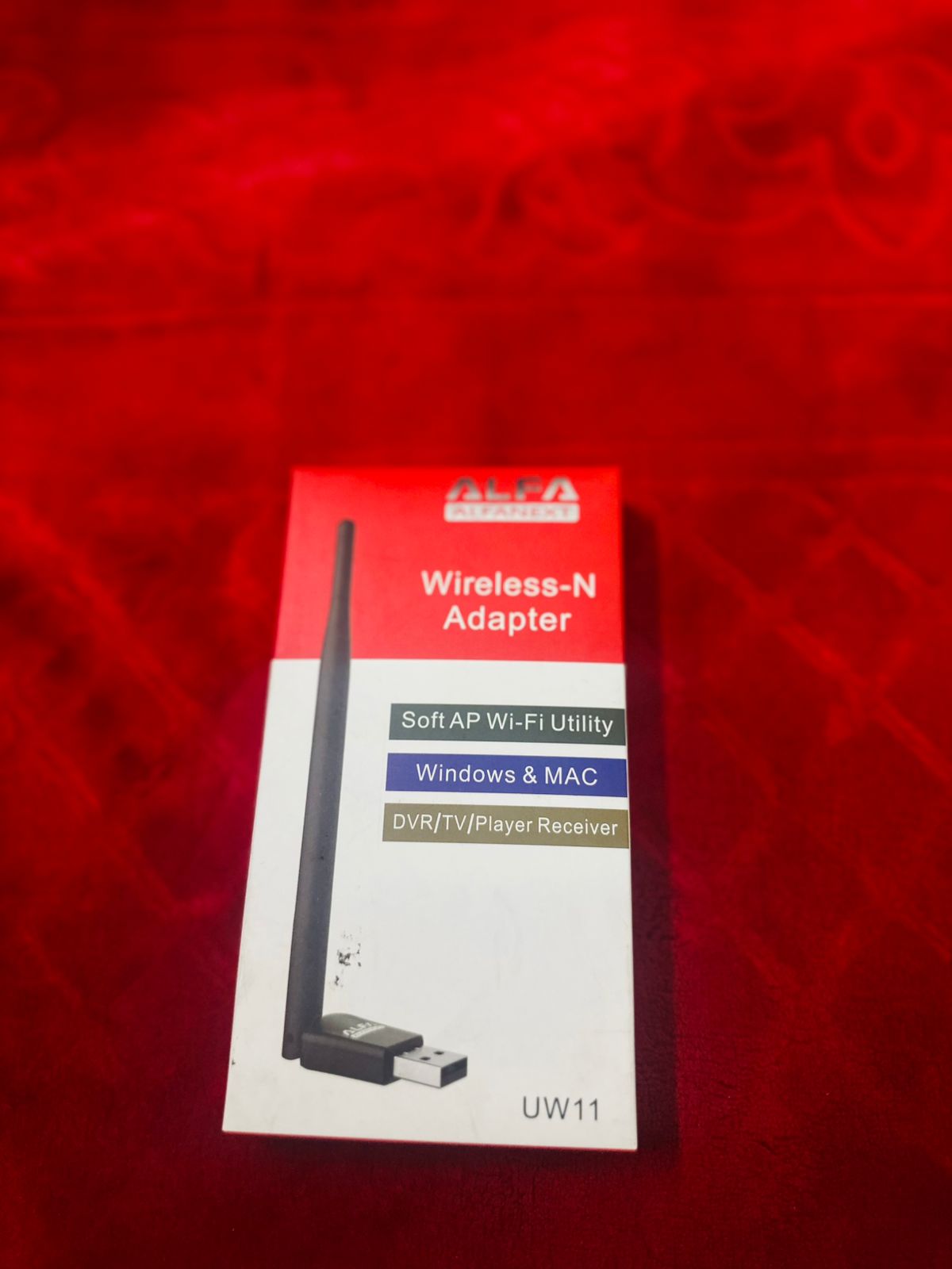 UW11 Alfa Net Wireless-N USB WiFi Adapter with Antenna | 2.4GHz 150/300Mbps