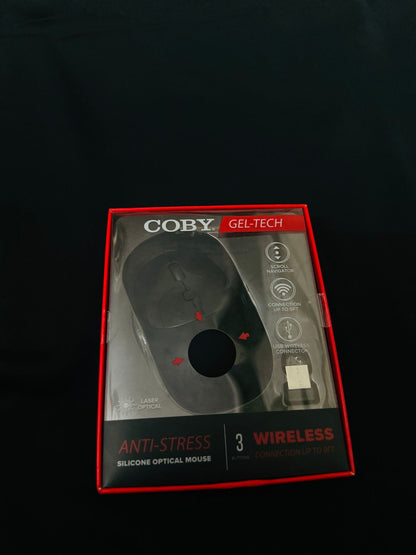 Computer / Laptop Mouse COBY Gel-Tech Anti-Stress Silicon Optical Wireless Mouse -