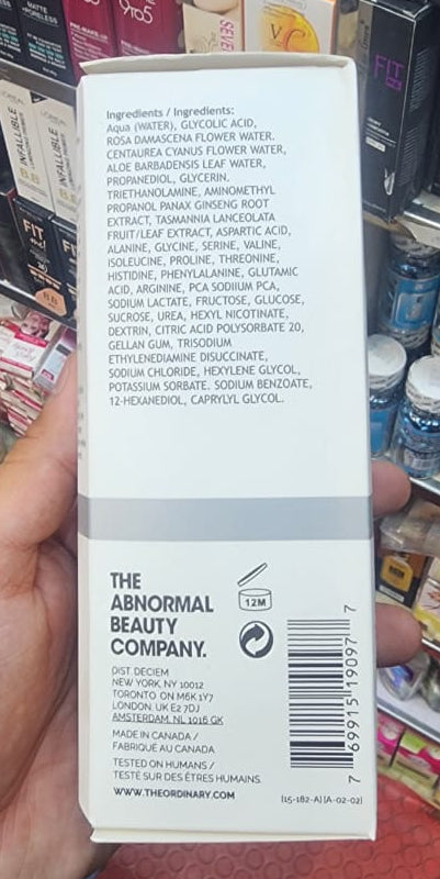 The Ordinary Glycolic Acid 7% Toning Solution Exfoliating Face Toner for