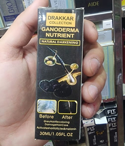 Anti-Greying Hair Spray | Drakkar Spray for Hair | Organic Ganoderma Inverted