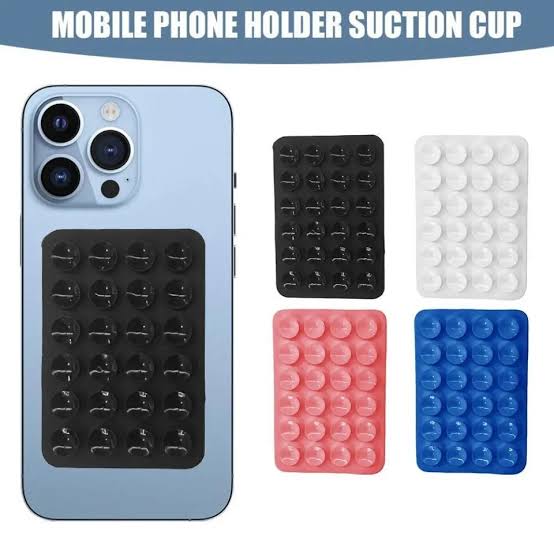 1 Pc Mobile Phone Silicone Suction Cup Square Mobile Phone Single-Sided Case