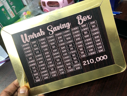 Umrah Saving Box - Saving Box - Box For Umrah Saving |