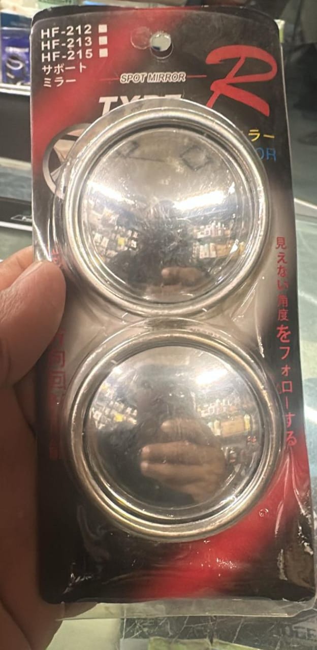 2pcs Round Blind Spot Mirrors Wide-Angle Lens for Enhanced Rear and