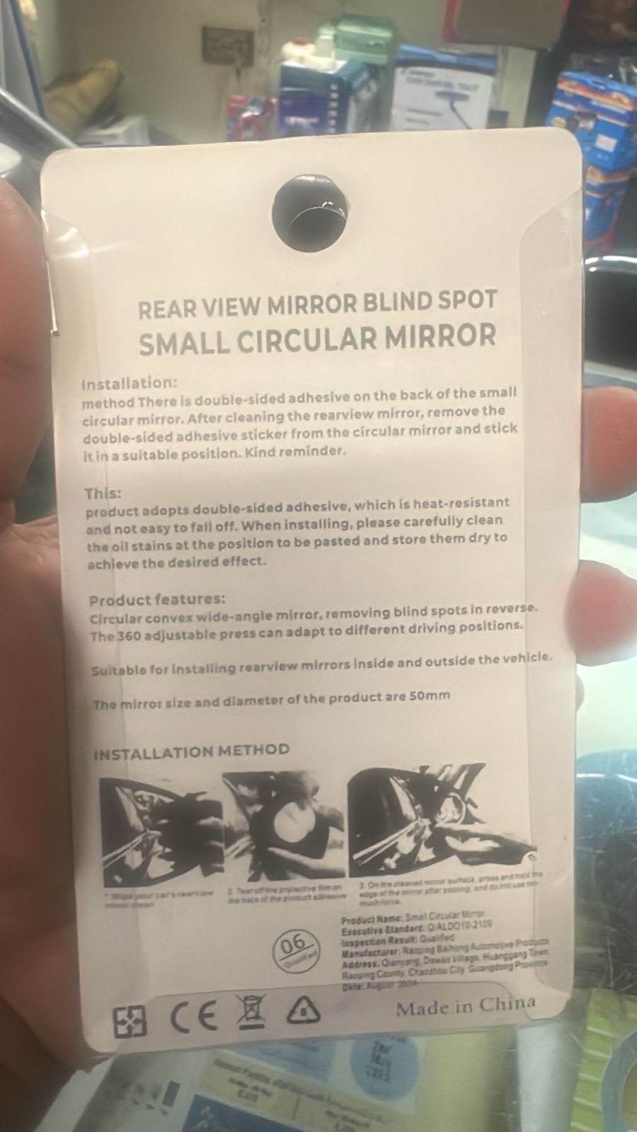 2pcs Round Blind Spot Mirrors Wide-Angle Lens for Enhanced Rear and