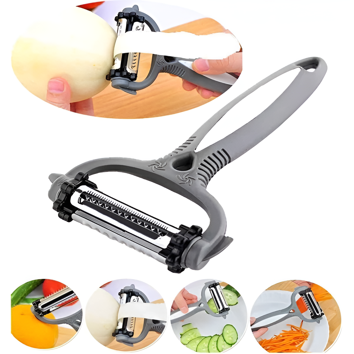 3-in-1 Vegetable Peeler Cyclone Knife Roto Peeler | Multifunctional kitchen tool