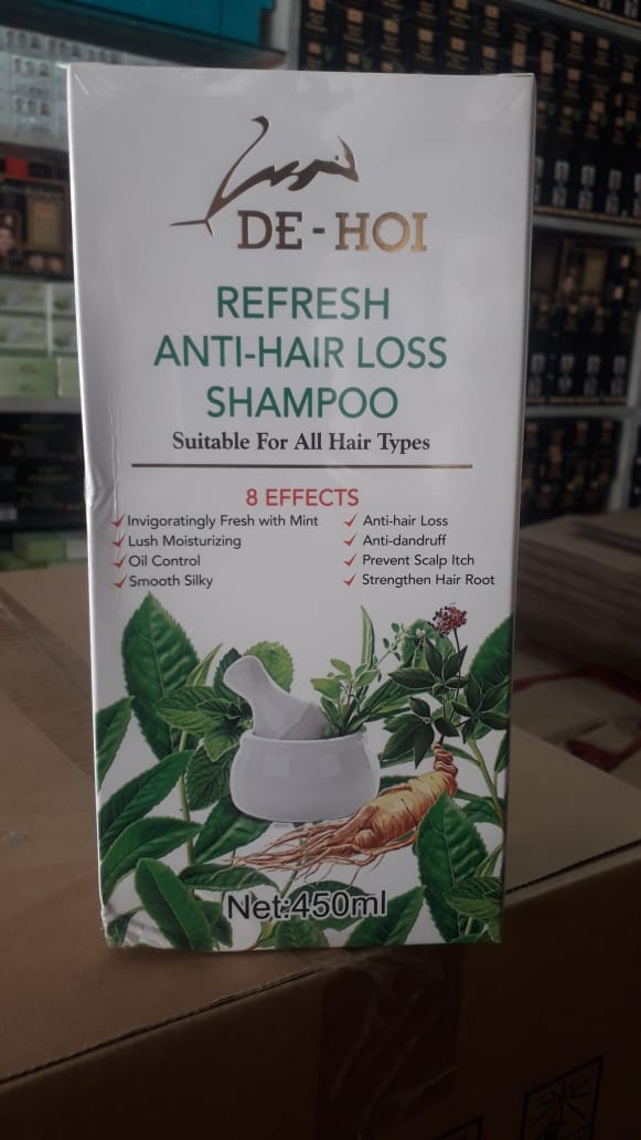 De-Hoi Refresh Anti-hair Loss Shampoo Ginger Hair Care Shampoo Helps Stop