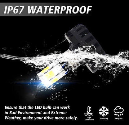 M6 LED Universal Headlight with Fan for All Bikes | universal fitting