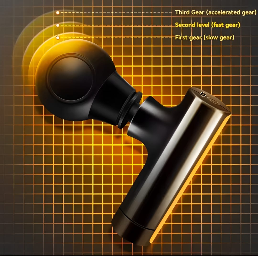 Mini Rechargeable Fascial Gun Portable Deep Muscle Massager for Pain Relief