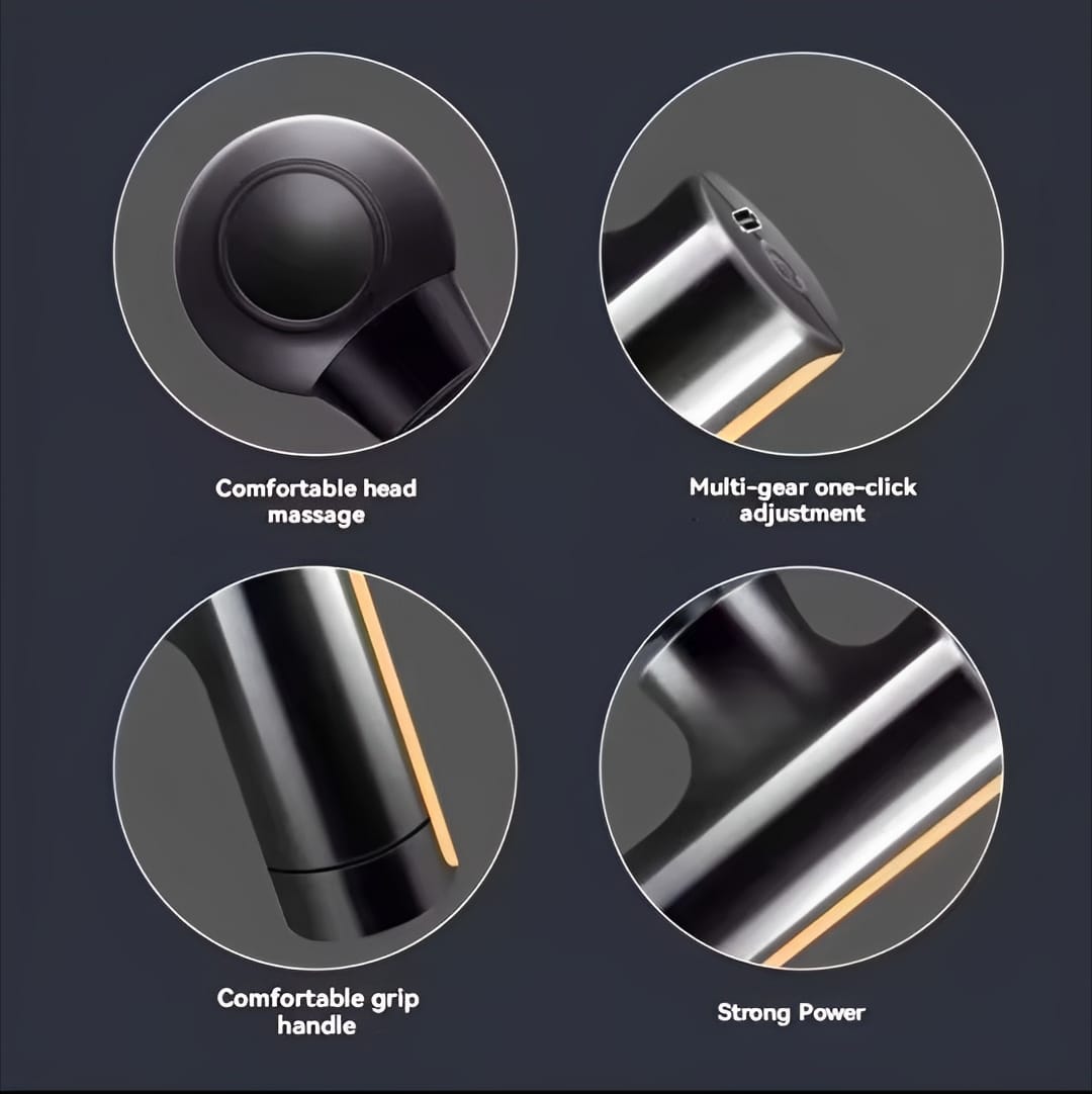 Mini Rechargeable Fascial Gun Portable Deep Muscle Massager for Pain Relief