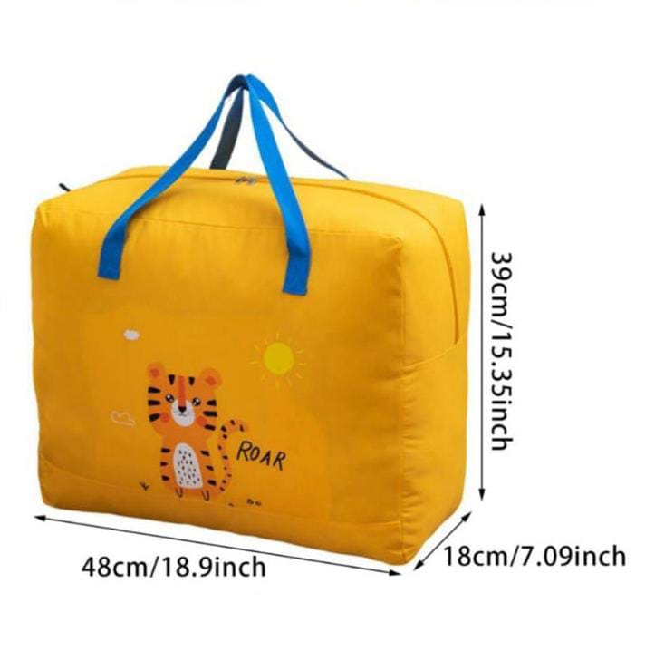 Adorable Baby Dinosaur-Themed Cloth Organizer and Storage Handbag Portable, Lightweight, and
