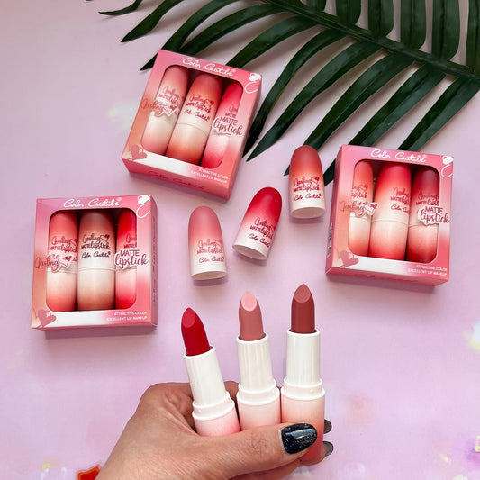 Pack of 3 Color Casting Matte Lipsticks | Vibrant Colors | Smooth