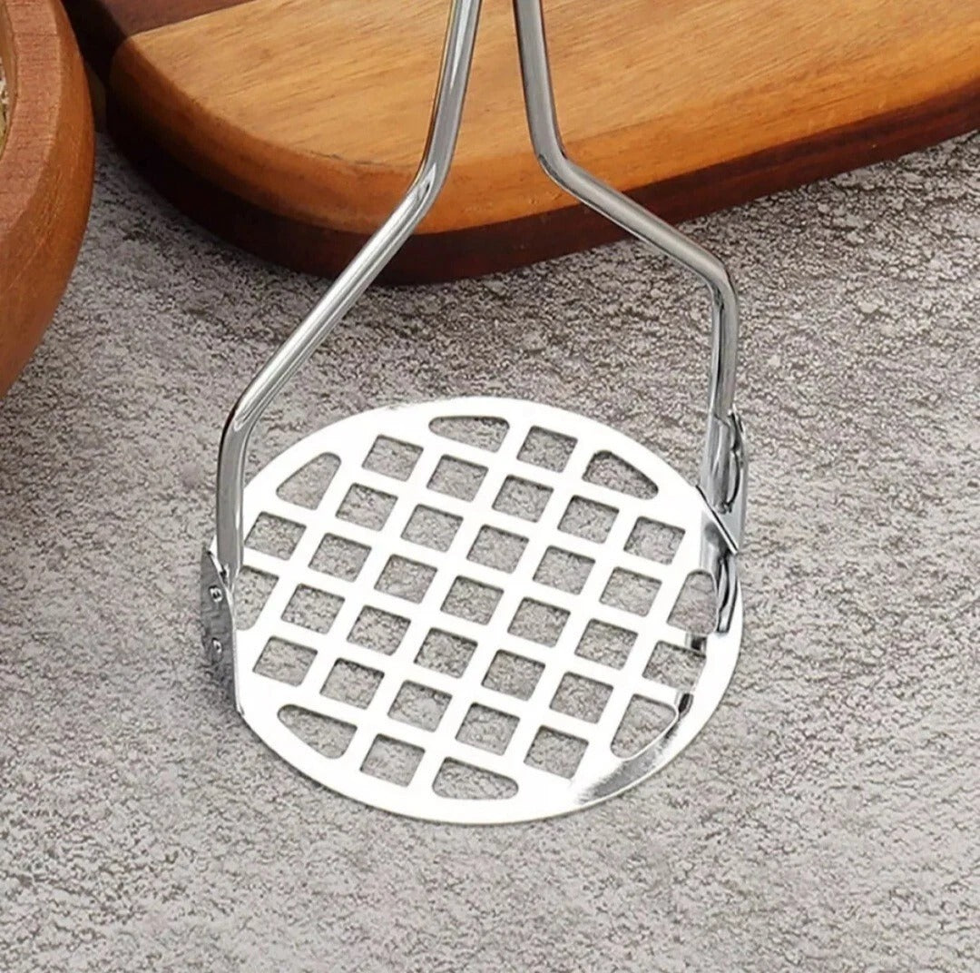 Potato Masher Stainless Steel Manual Kitchen Vegetable Ricer Fruit Banana Egg Crusher