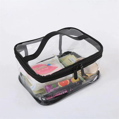 Clear Travel Makeup Bag Waterproof, Portable, and Stylish Organizer for Cosmetics