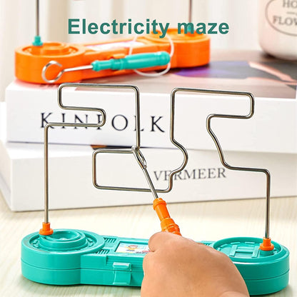 Bump Maze, Montessori Toy Electric Wire Maze Roller Game Touch Maze Puzzle