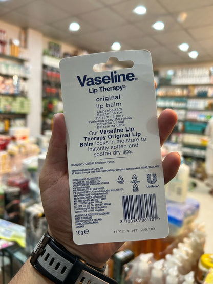 Vaseline Lip Balm 10g Moisturizing Care for Soft, Smooth Lips
