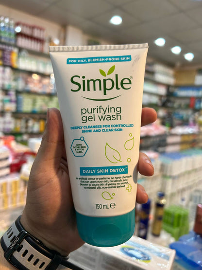 Simple Daily Skin Detox Purifying Gel Facial Wash 150ml