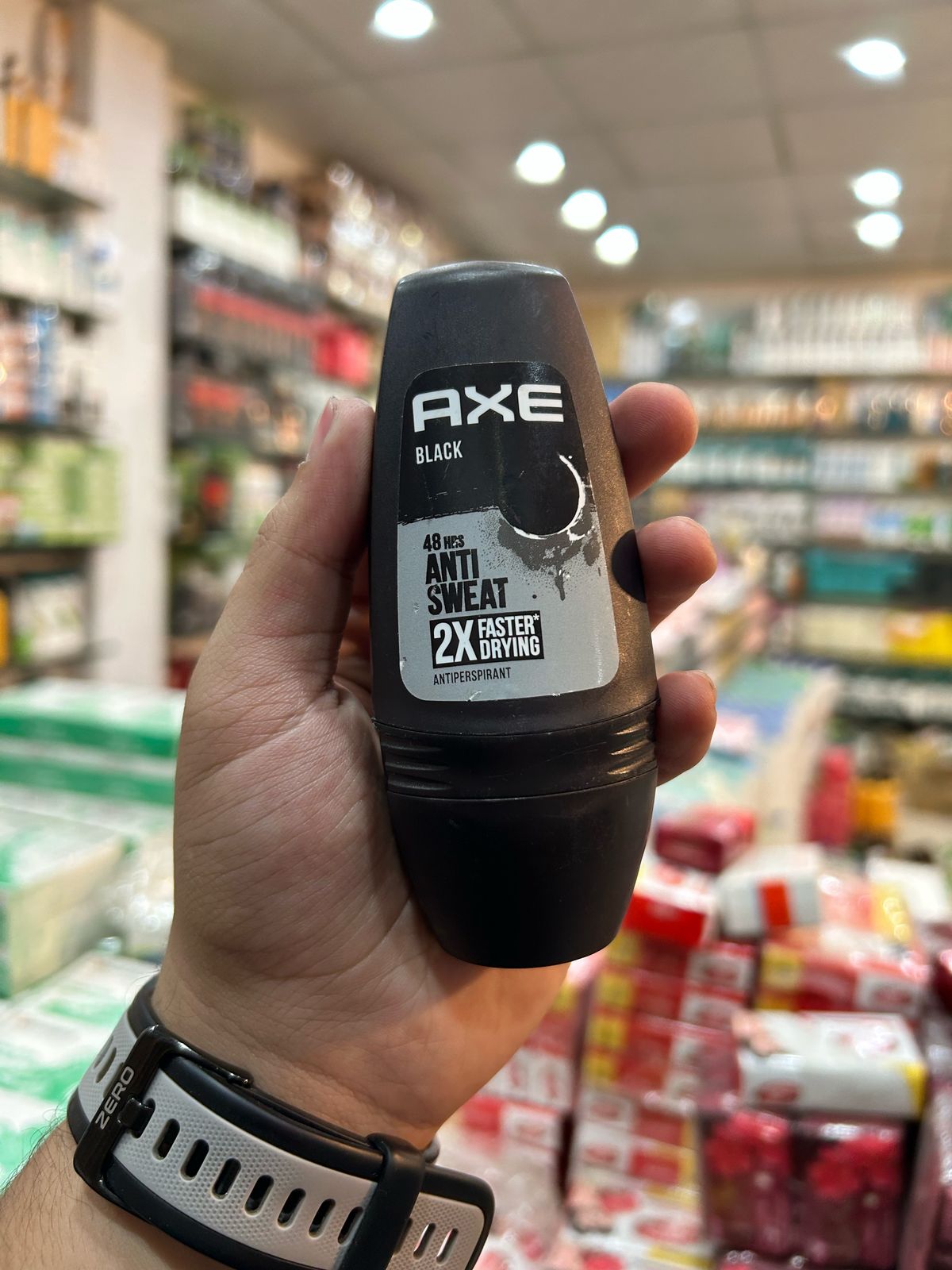Axe black anti sweat 2x faster drying