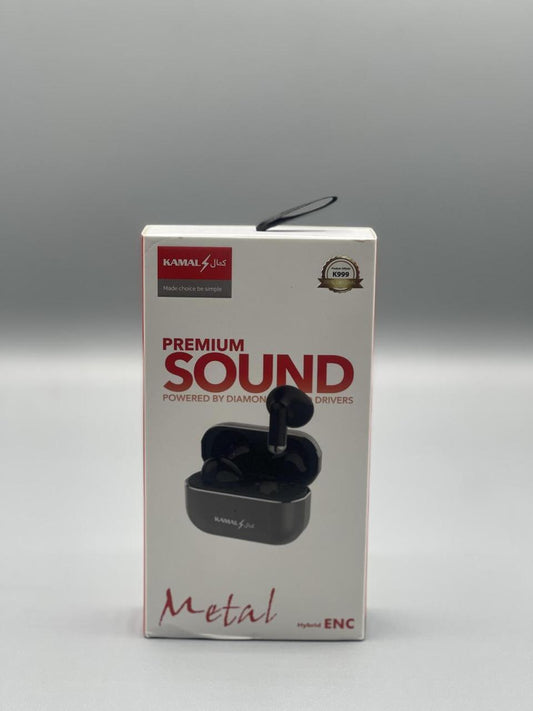 Kamal Premium Quality Metallic Earbuds with Active Noise Cancellation (ANC) Deep