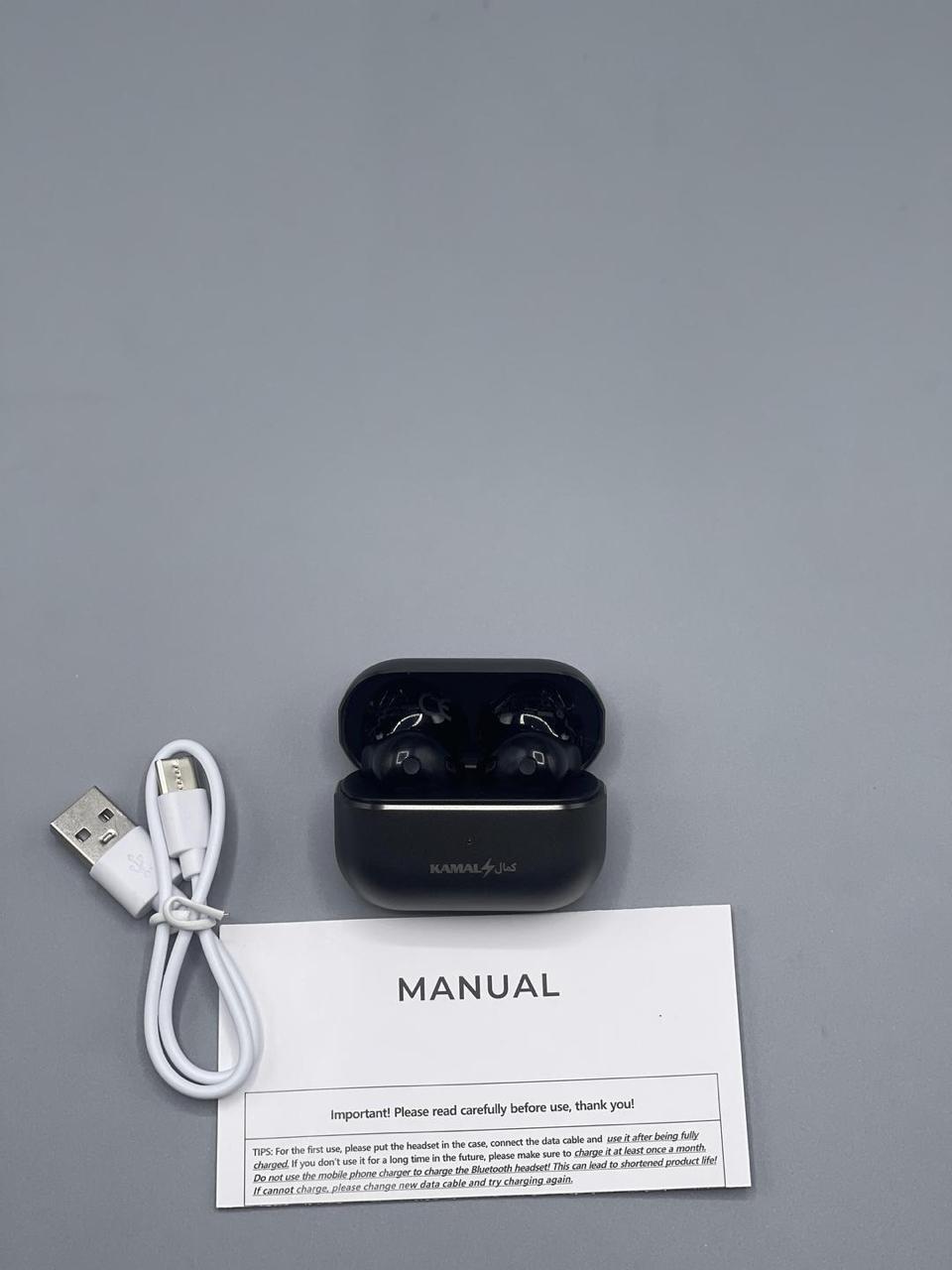 Kamal Premium Quality Metallic Earbuds with Active Noise Cancellation (ANC) Deep