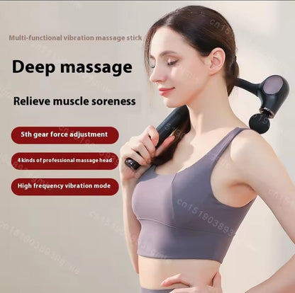 Handle Elbow Fascial Massage Gun Deep Muscle Relaxation &amp; Vibration Therapy