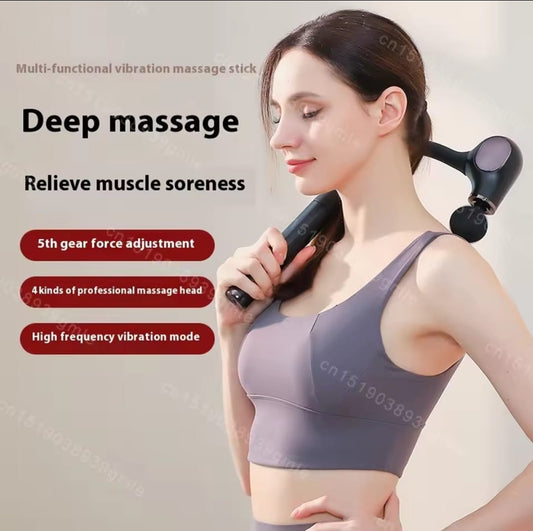 Handle Elbow Fascial Massage Gun Deep Muscle Relaxation &amp; Vibration Therapy