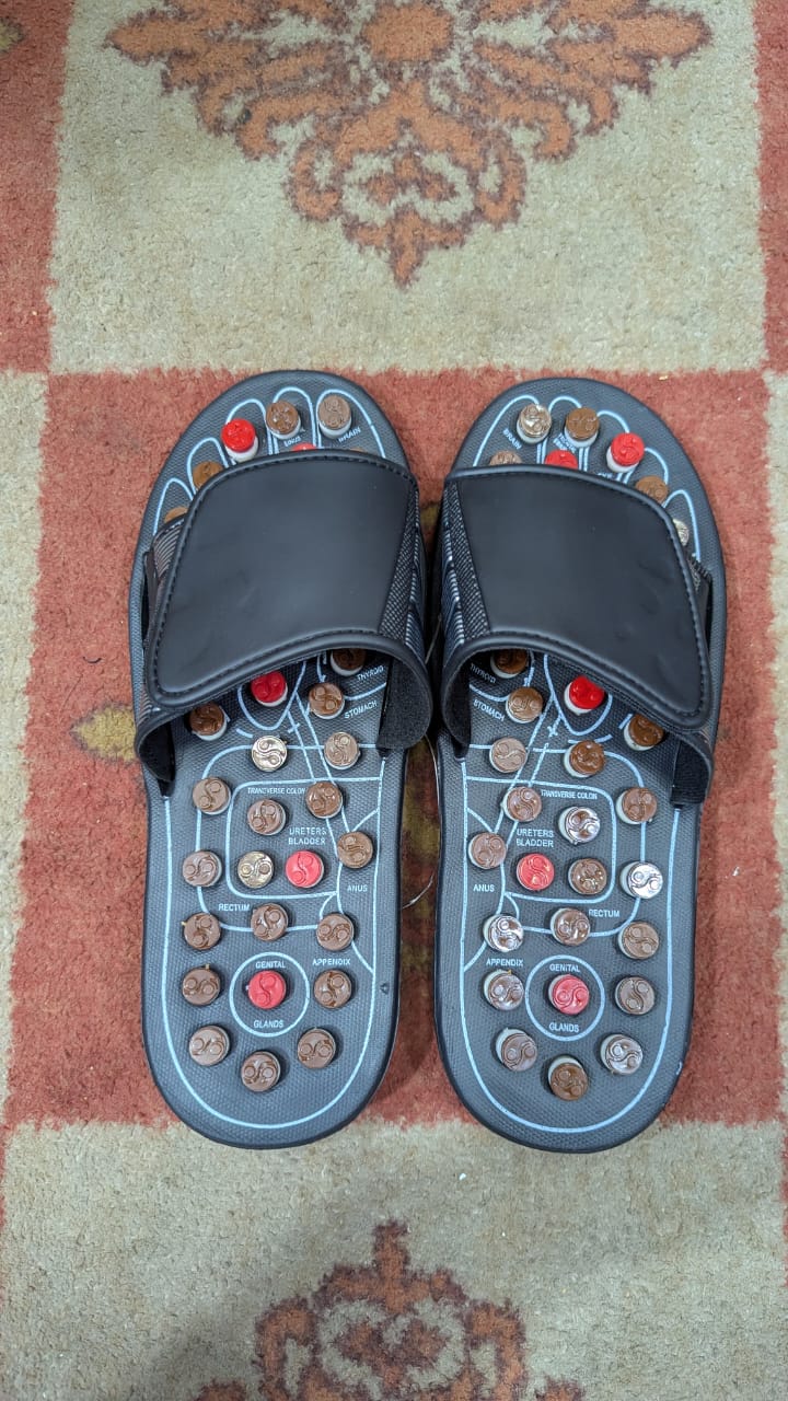 Blueidea Acupressure Massage Slippers for Sugar Patients Foot Therapy Reflexology Sandals