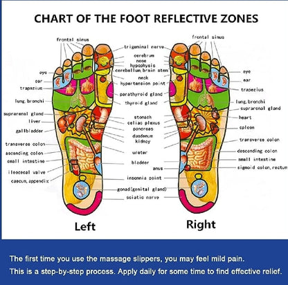 Blueidea Acupressure Massage Slippers for Sugar Patients Foot Therapy Reflexology Sandals
