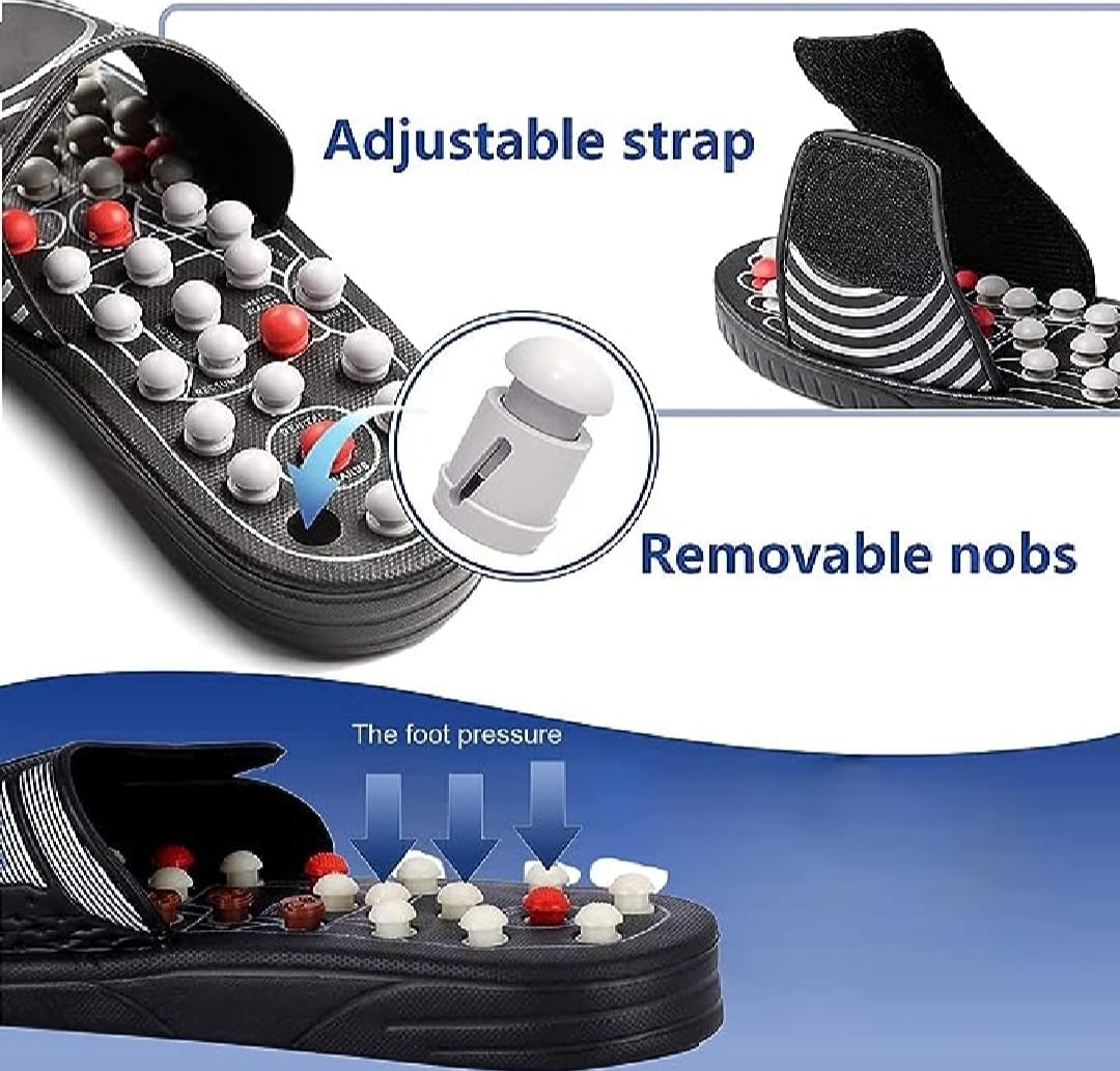 Blueidea Acupressure Massage Slippers for Sugar Patients Foot Therapy Reflexology Sandals