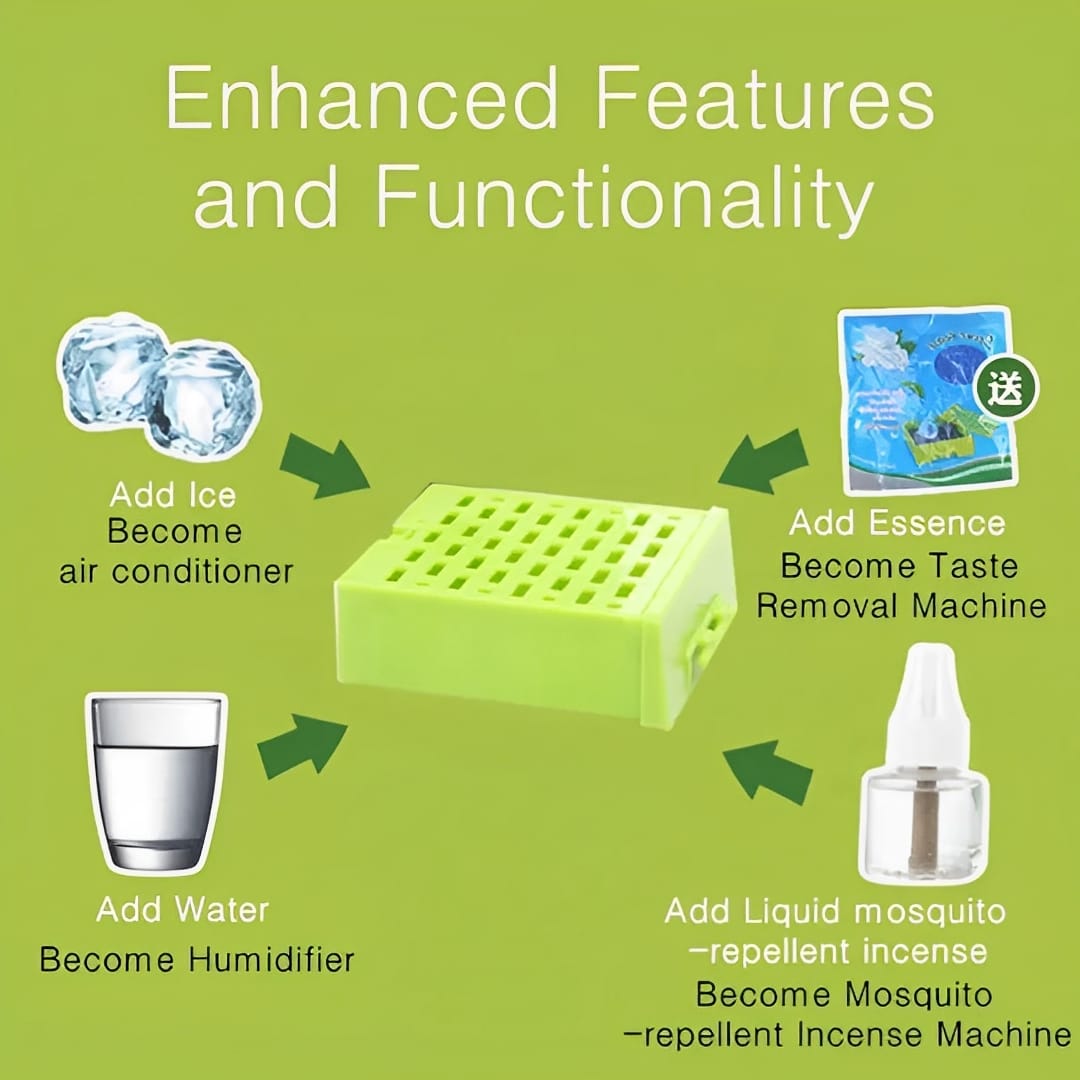 Portable Mini AC Air Cooler USB &amp; Battery Operated | Dual