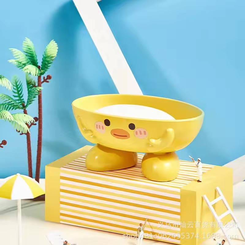 Cartoon Holder Shape Soap Box Drain Soap Holder Bathroom Shower Drain