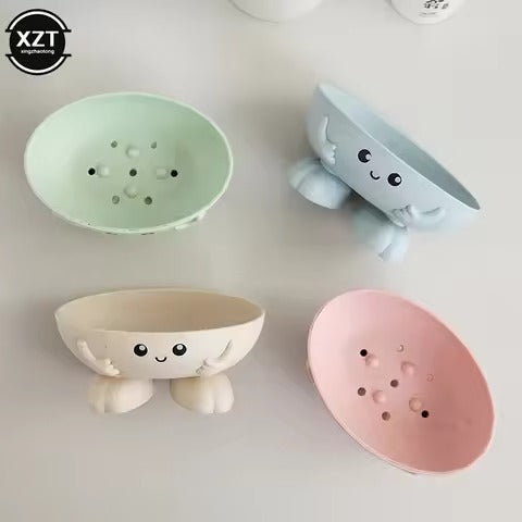 Cartoon Holder Shape Soap Box Drain Soap Holder Bathroom Shower Drain