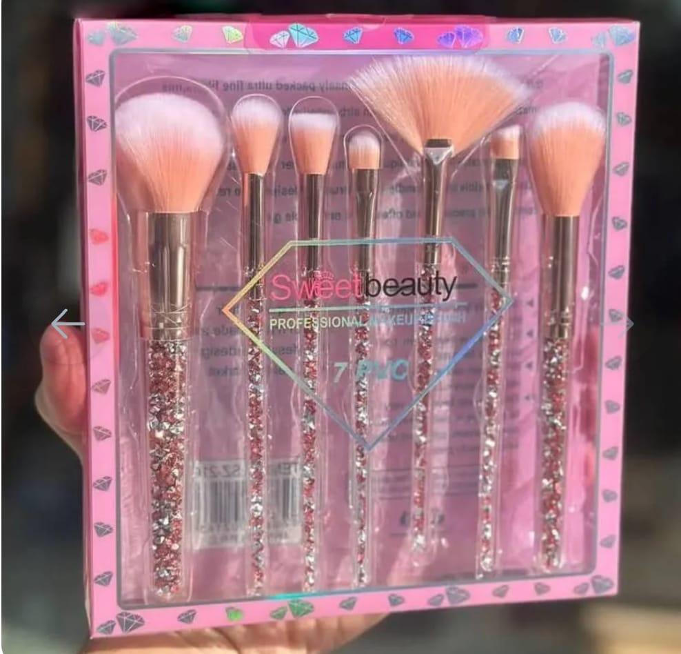 Sweet Beauty 07 PCs Makeup Brush Set | Complete Brush Kit for