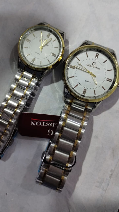 Stainless Steel (Couple Watch) | GOLDSTON | Quartz | New Luxury Design