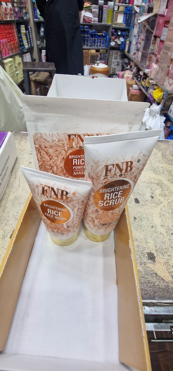 FNB Rice [3 in 1] Whitening Brightening Glow Kit | Home Facial