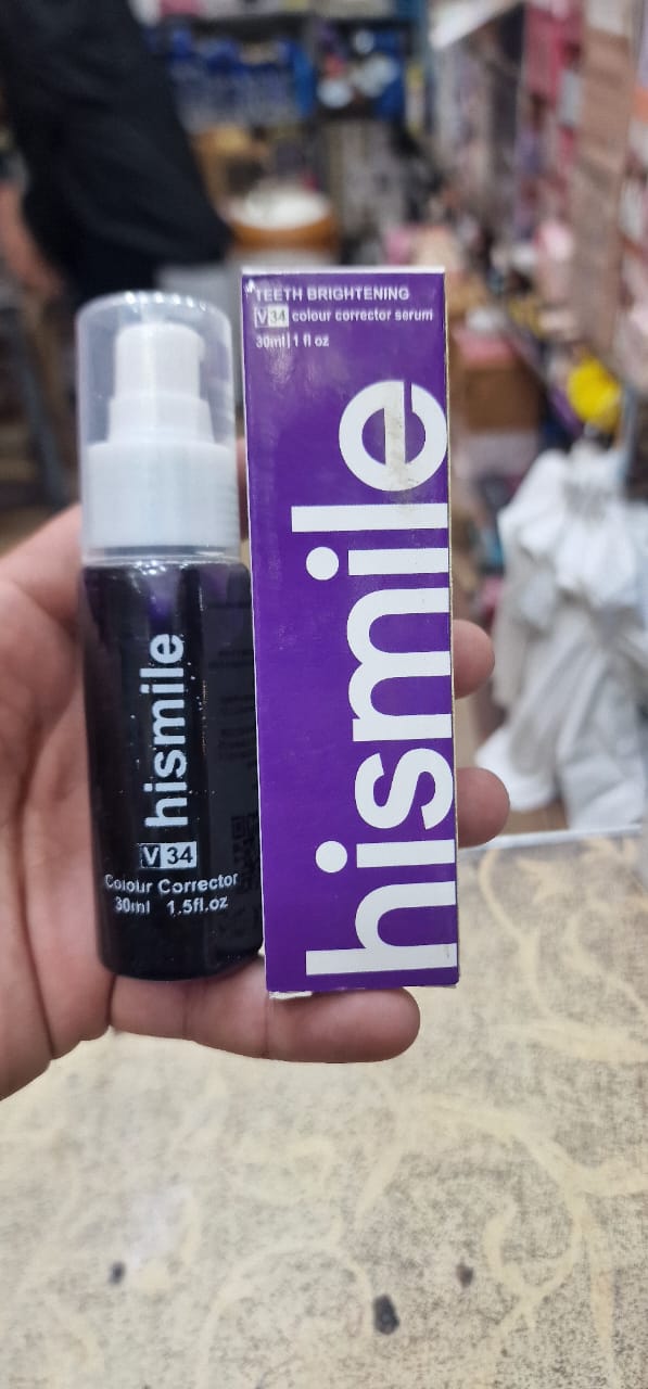 Teeth Brightening Hismiles V34 Colour Corrector Serum [30ml] | Hismile For Teeth
