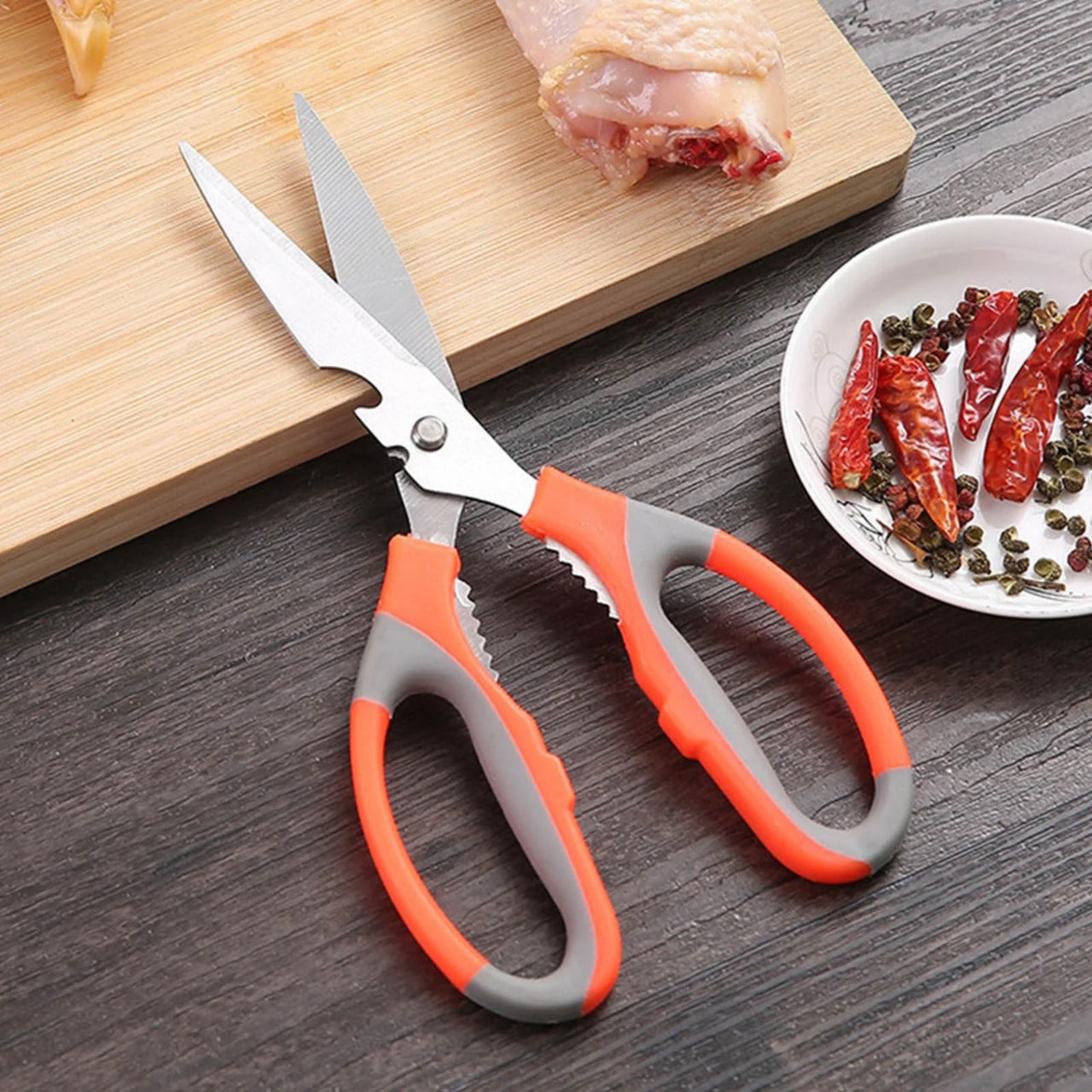 Multifunction Kitchen Scissors Heavy Duty Food Shears for Chicken Meat Vegetable Fish