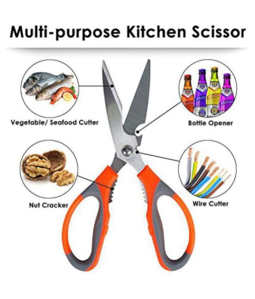 Multifunction Kitchen Scissors Heavy Duty Food Shears for Chicken Meat Vegetable Fish