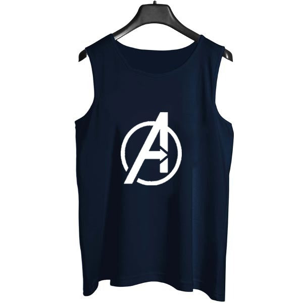 Avengers Logo Sando tank top for Men [Navy Blue] | Workout Tank