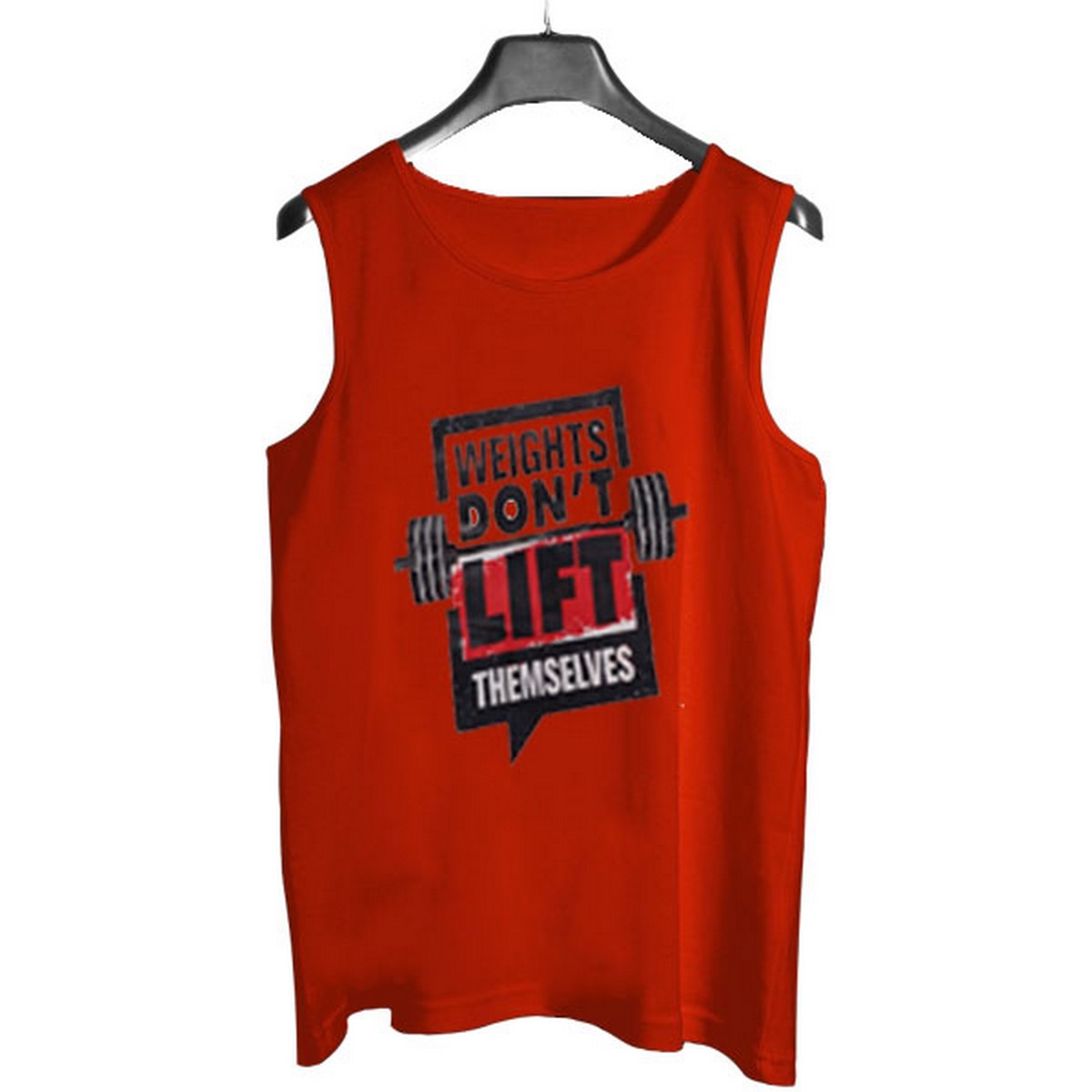Red Jersey Weight Dont Lift Printed [Red] | Gym Sando Tanks Top